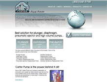 Tablet Screenshot of carterpump.com